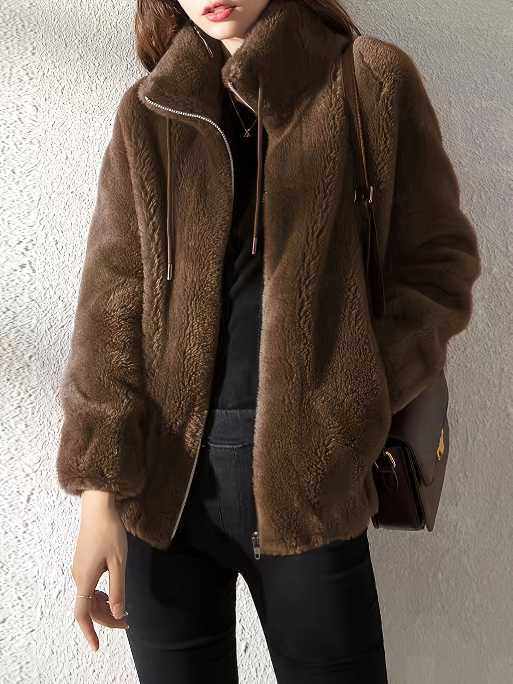 Amara | Chaqueta de borreguito suave y cálida