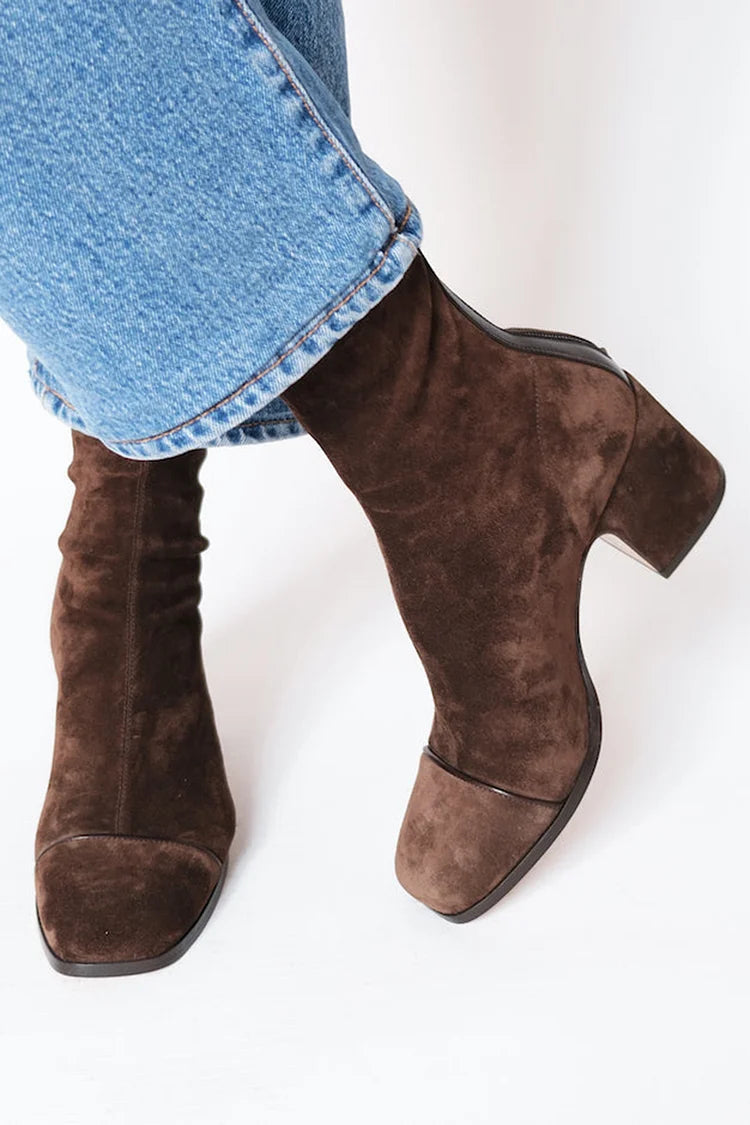 Vera | Botas de tacón con punta cuadrada