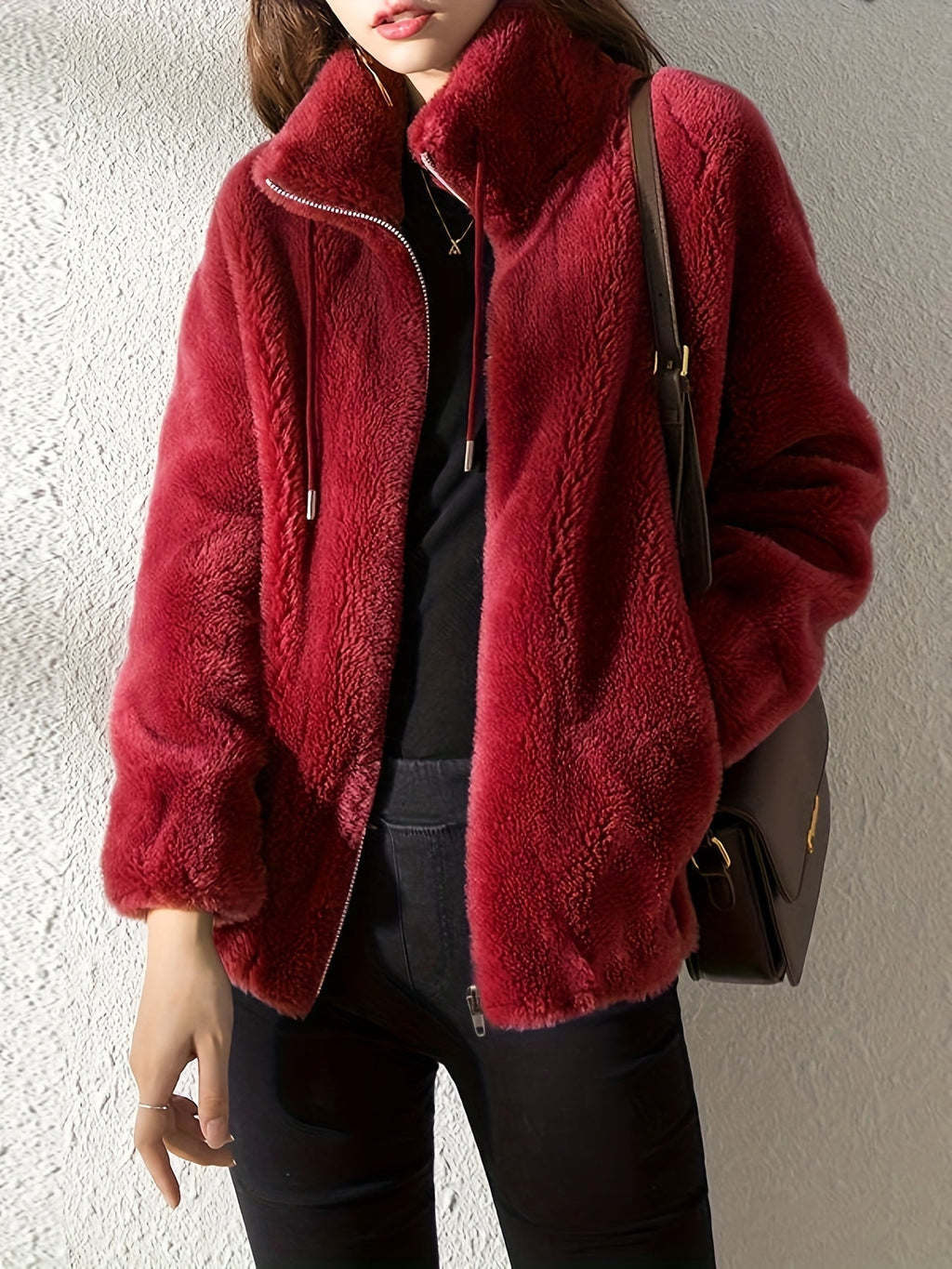 Amara | Chaqueta de borreguito suave y cálida