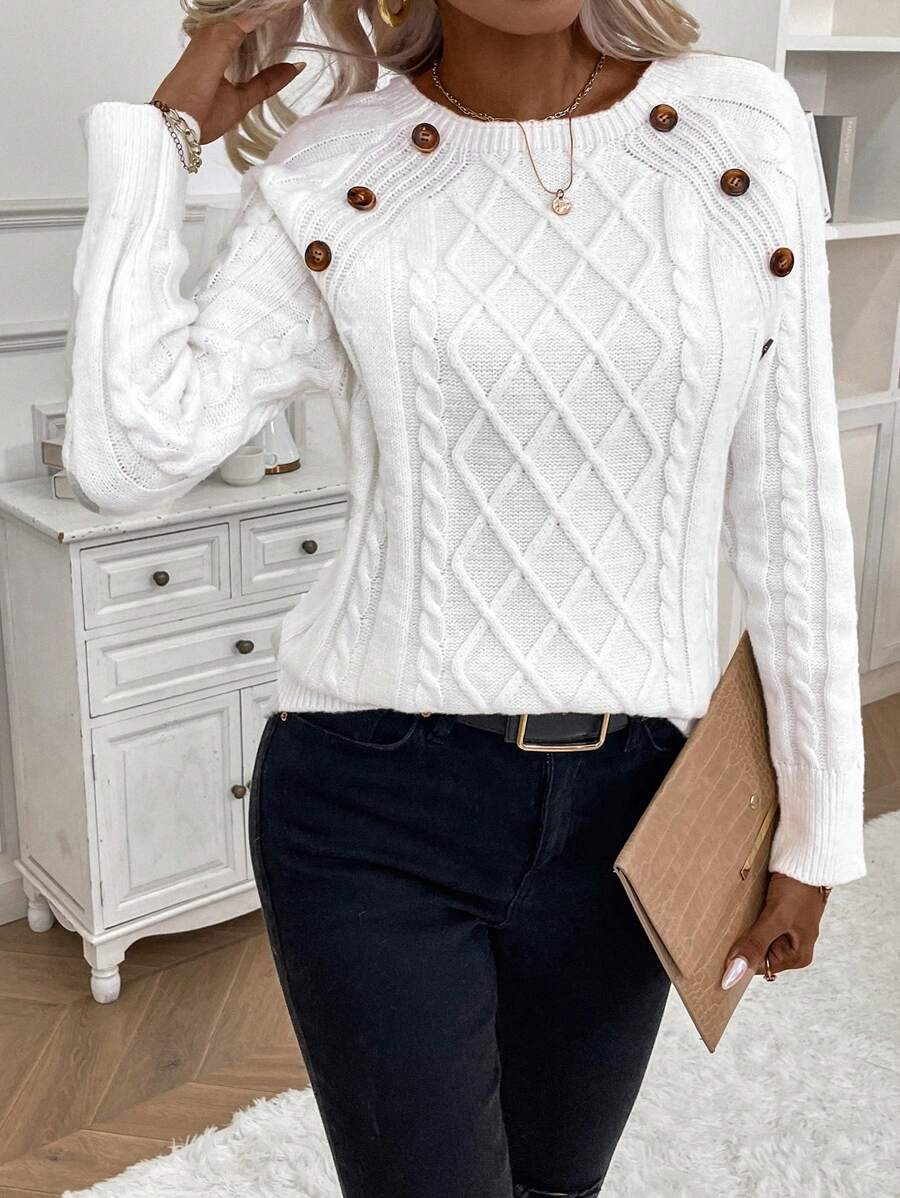 Clara | Jersey de Punto con Botones para Damas