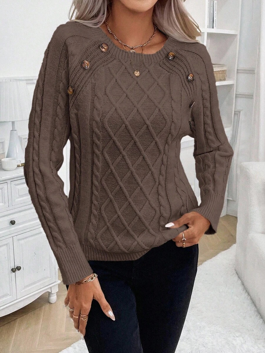 Clara | Jersey de Punto con Botones para Damas