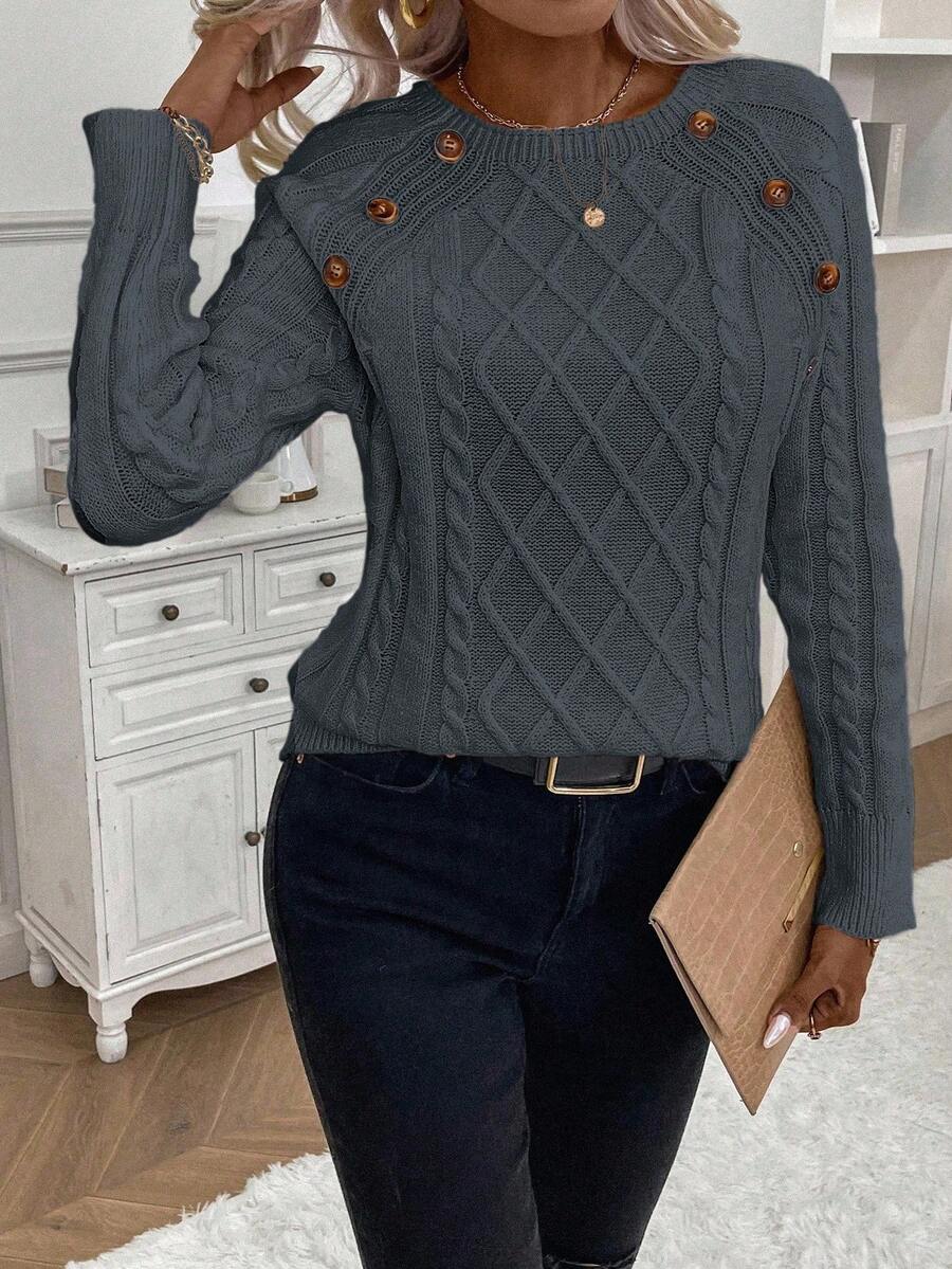 Clara | Jersey de Punto con Botones para Damas