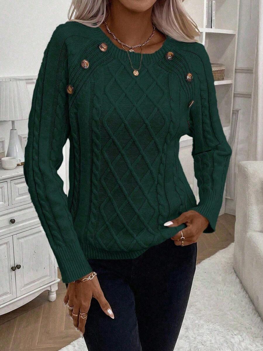 Clara | Jersey de Punto con Botones para Damas