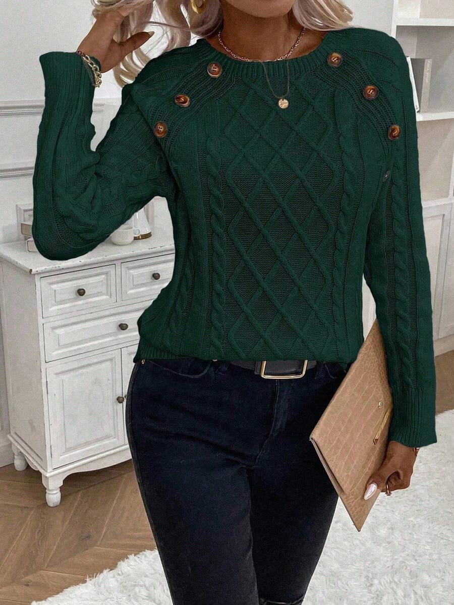Clara | Jersey de Punto con Botones para Damas