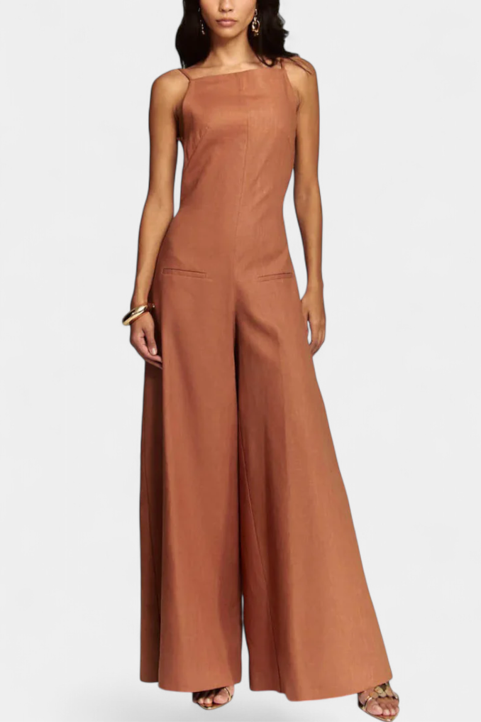 Belén | Mono Halter de Pierna Ancha Radiante