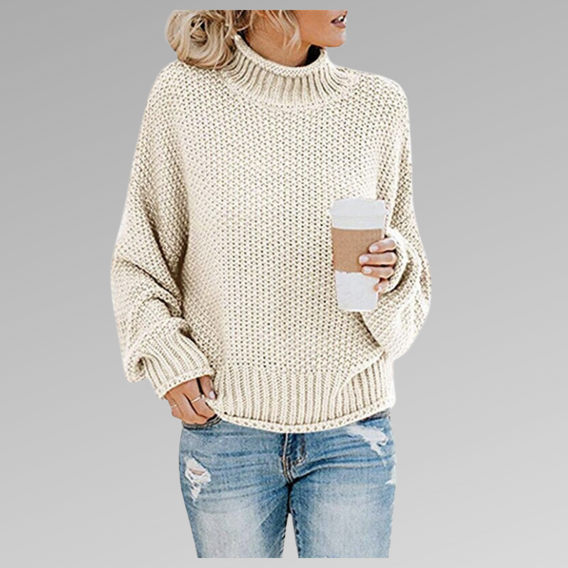 Valerianne | Suéter Elegante de Cuello Alto