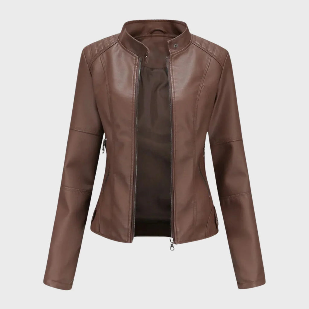 Romina | Chaqueta de Cuero Casual