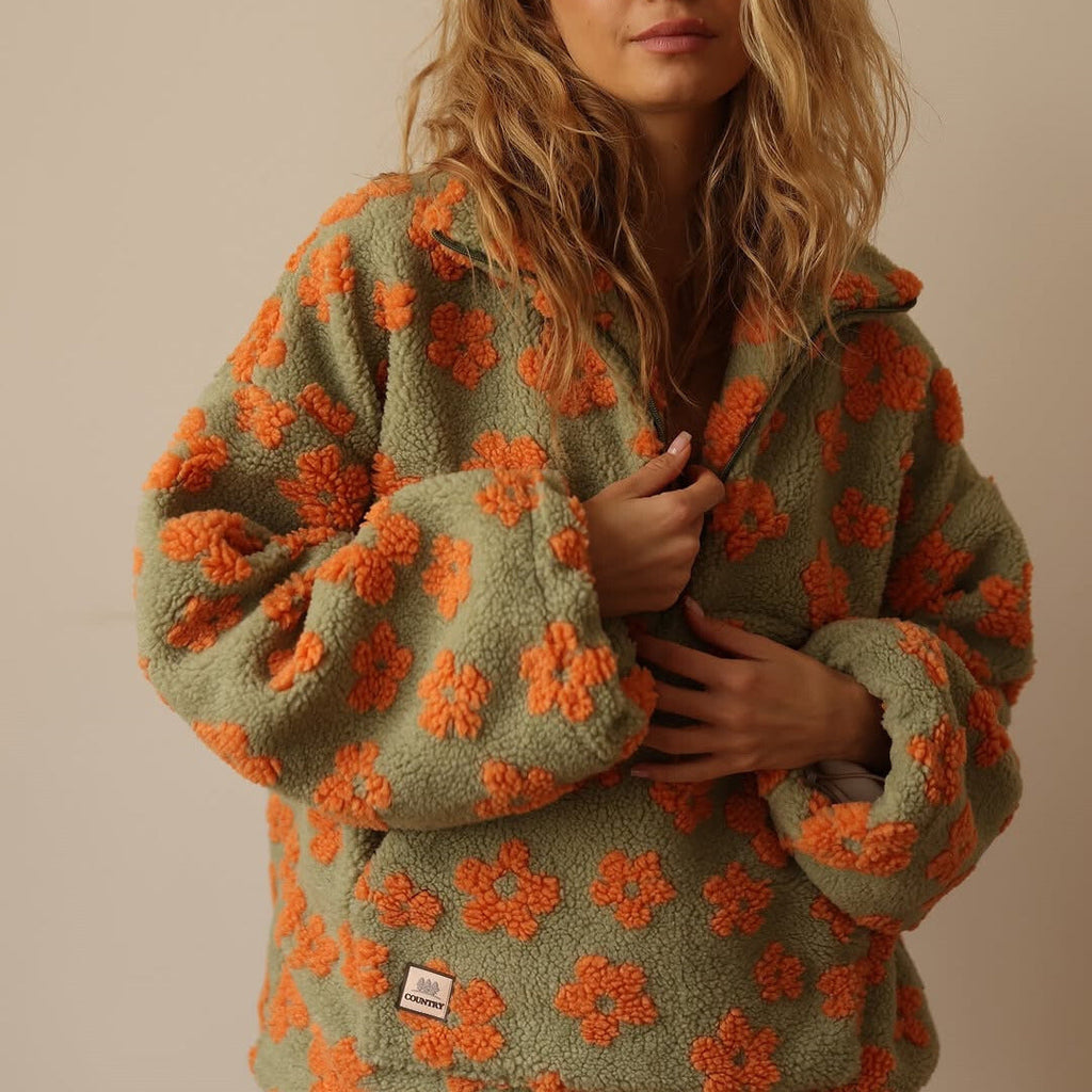 Daisy | Suéter Sherpa Boho Floral