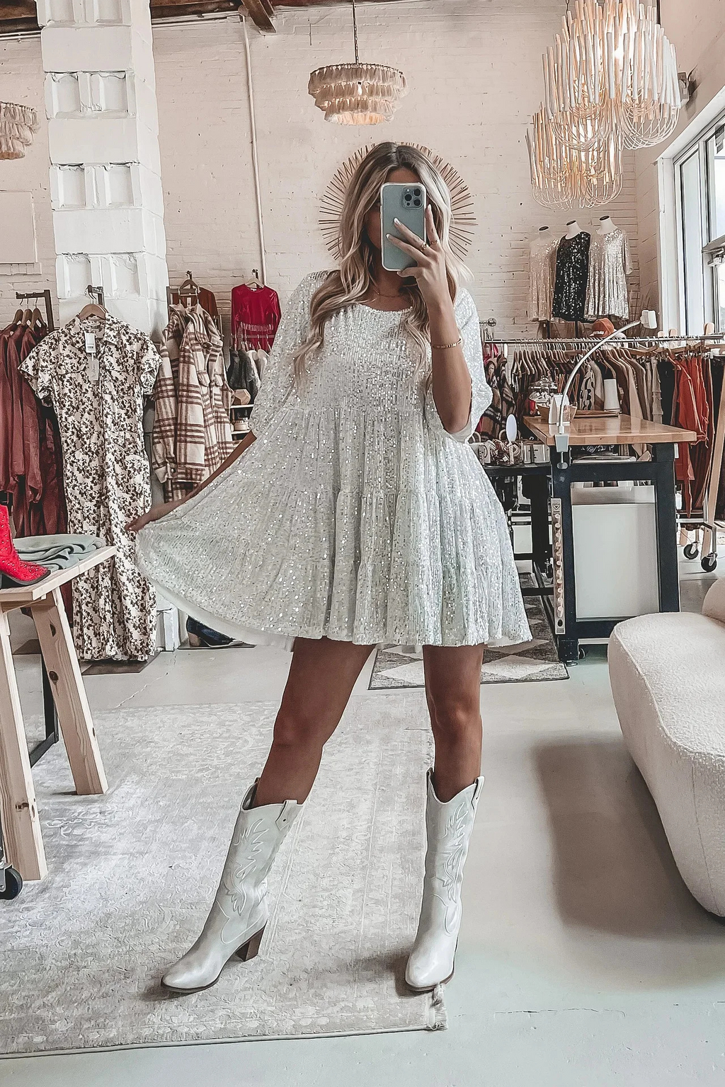 Lilia™ | Elegante vestido de fiesta suelto con lentejuelas