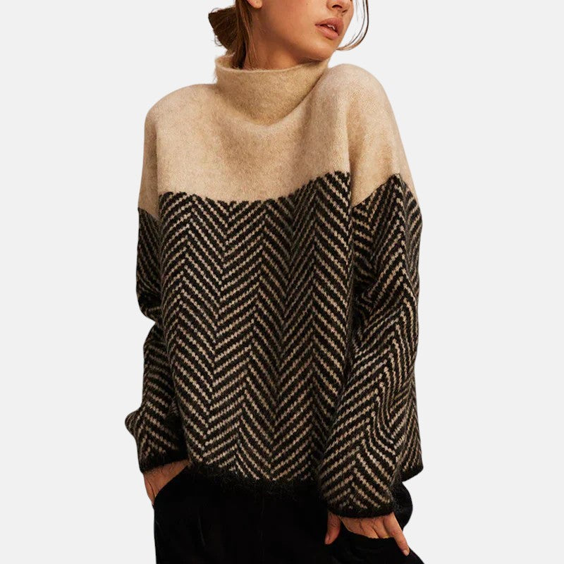 Norah | Suéter de cuello alto de algodón