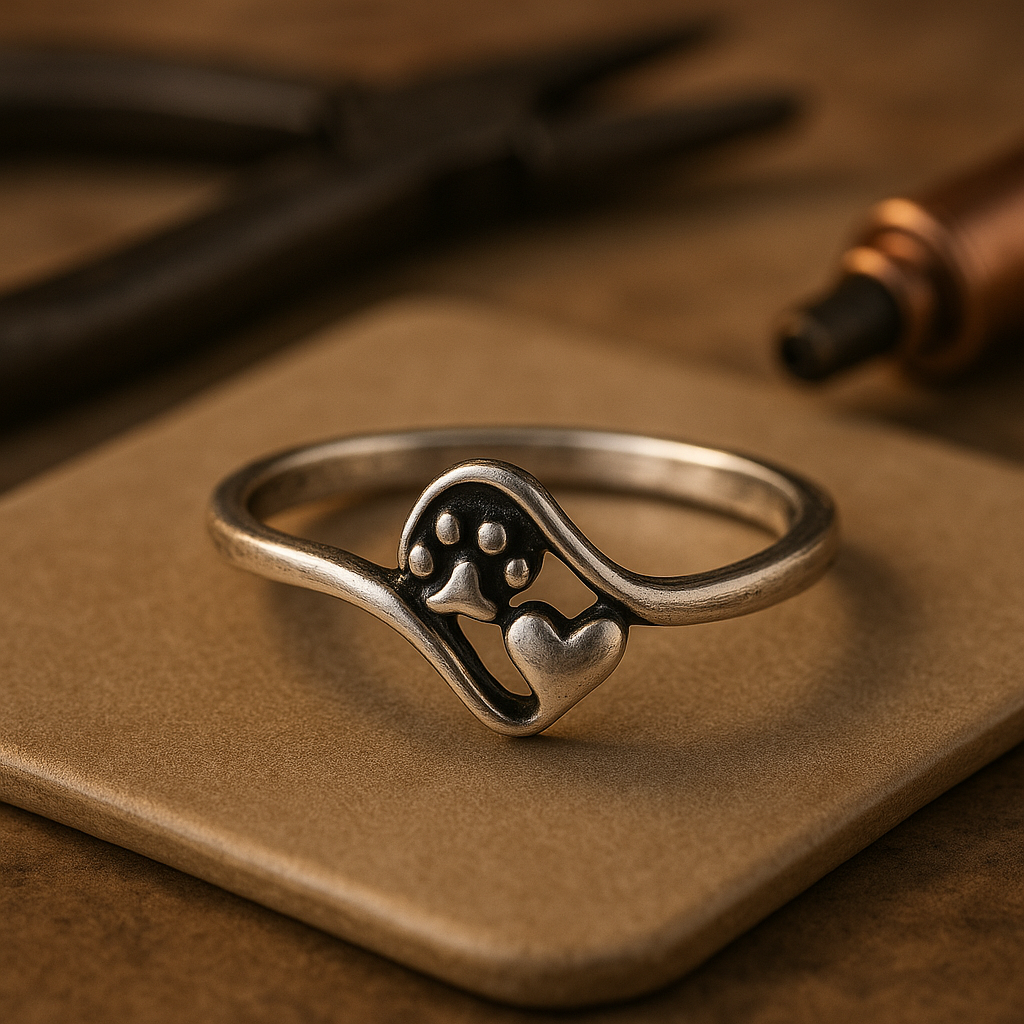 Huella Eterna | Anillo de Plata Vintage