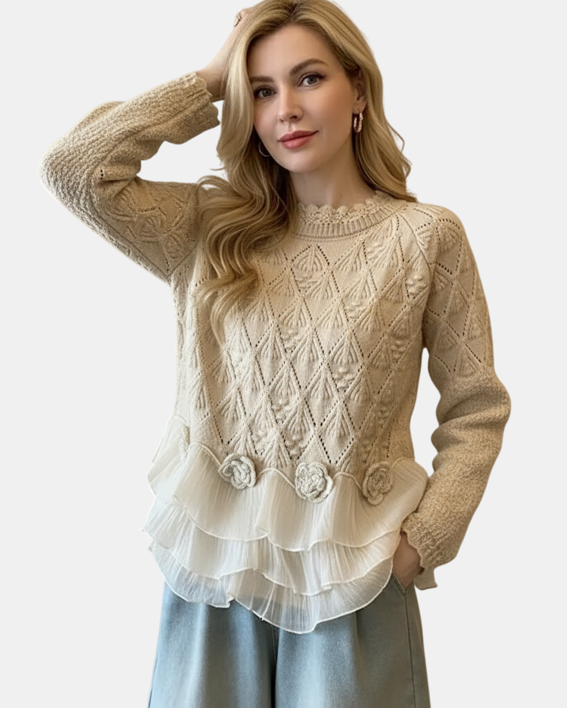 Clara | Jersey de Punto con Volantes