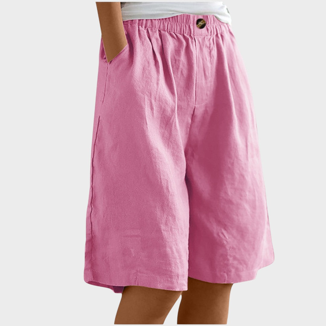 Isabela | Pantalones cortos de lino Medianos