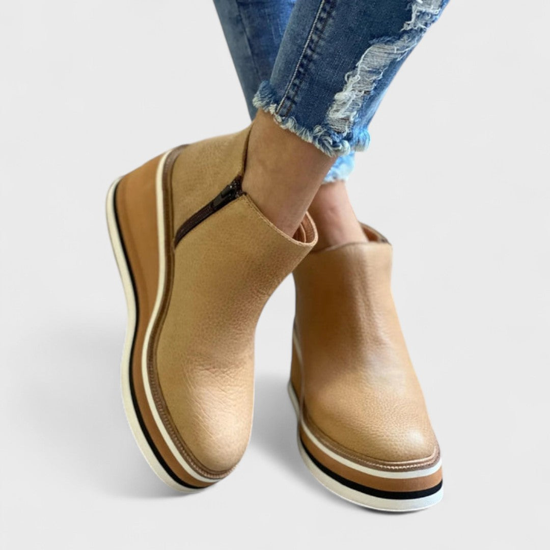 Solvina | Botines de Cuña Elegantes para el Día a Día