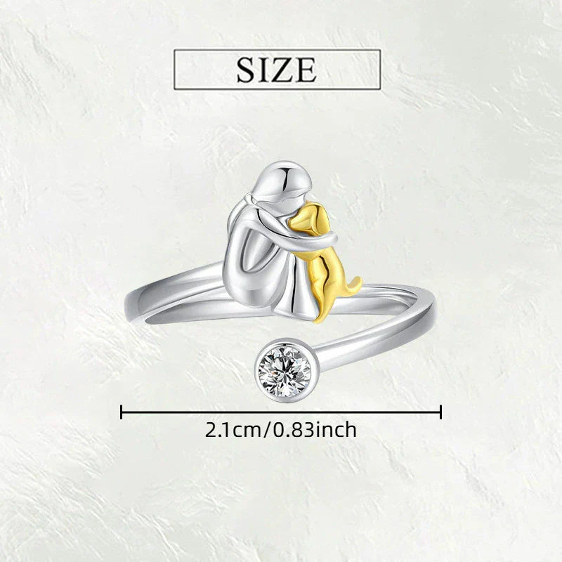 Rose | Anillo con Ícono de Perro