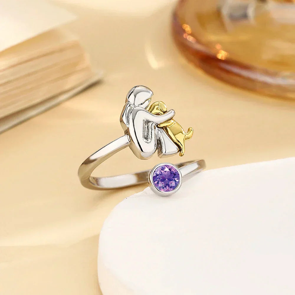Rose | Anillo con Ícono de Perro
