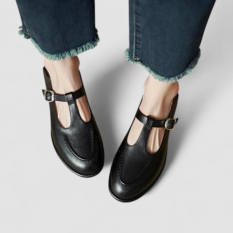 Isabela | Zapatos Mary Jane ortopédicos con tacón bajo