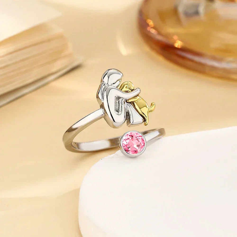 Rose | Anillo con Ícono de Perro