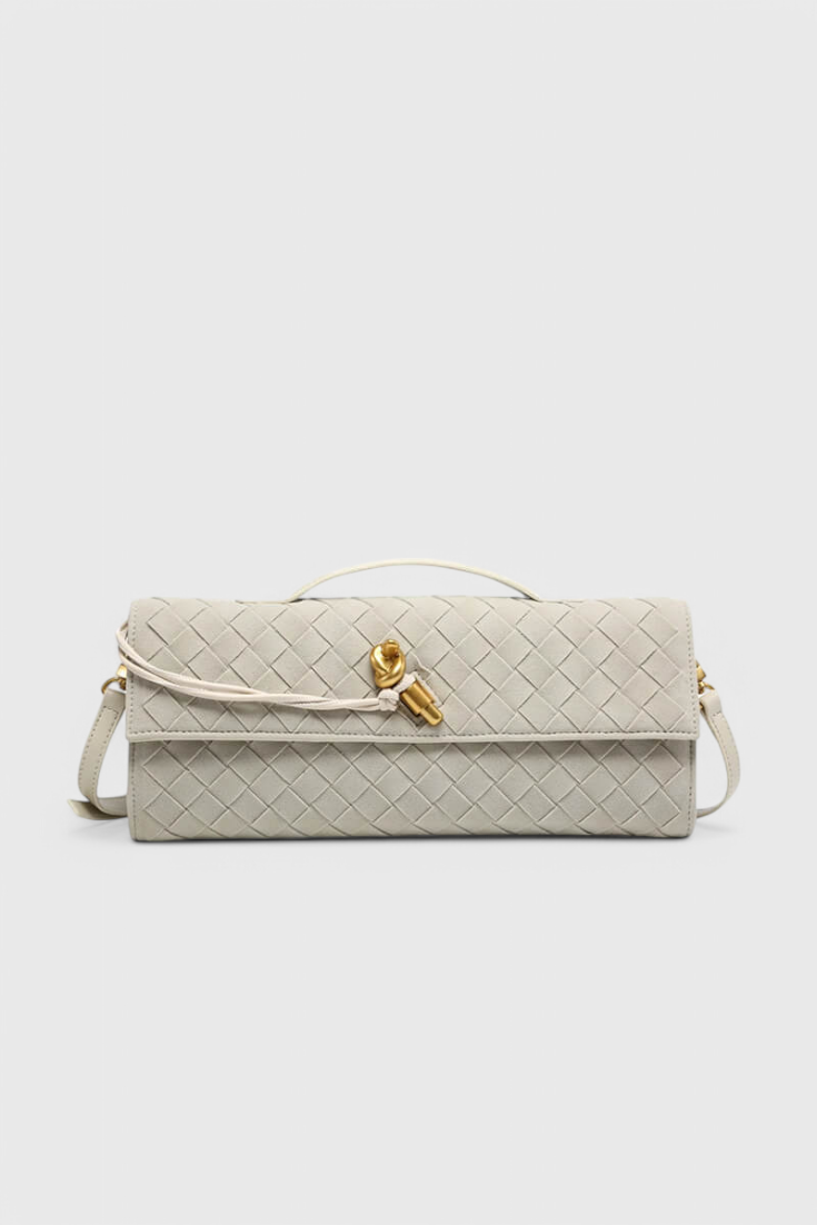 Melanie | Bolso de Hombro Clásico de Ante