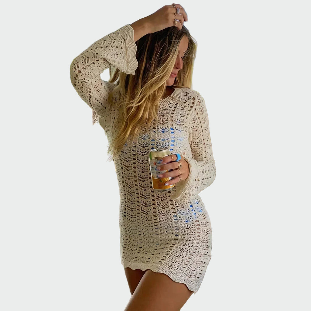 CALIPSO | VESTIDO DE GANCHILLO FLORAL - ZYRO