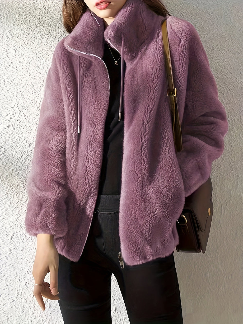 Amara | Chaqueta de borreguito suave y cálida