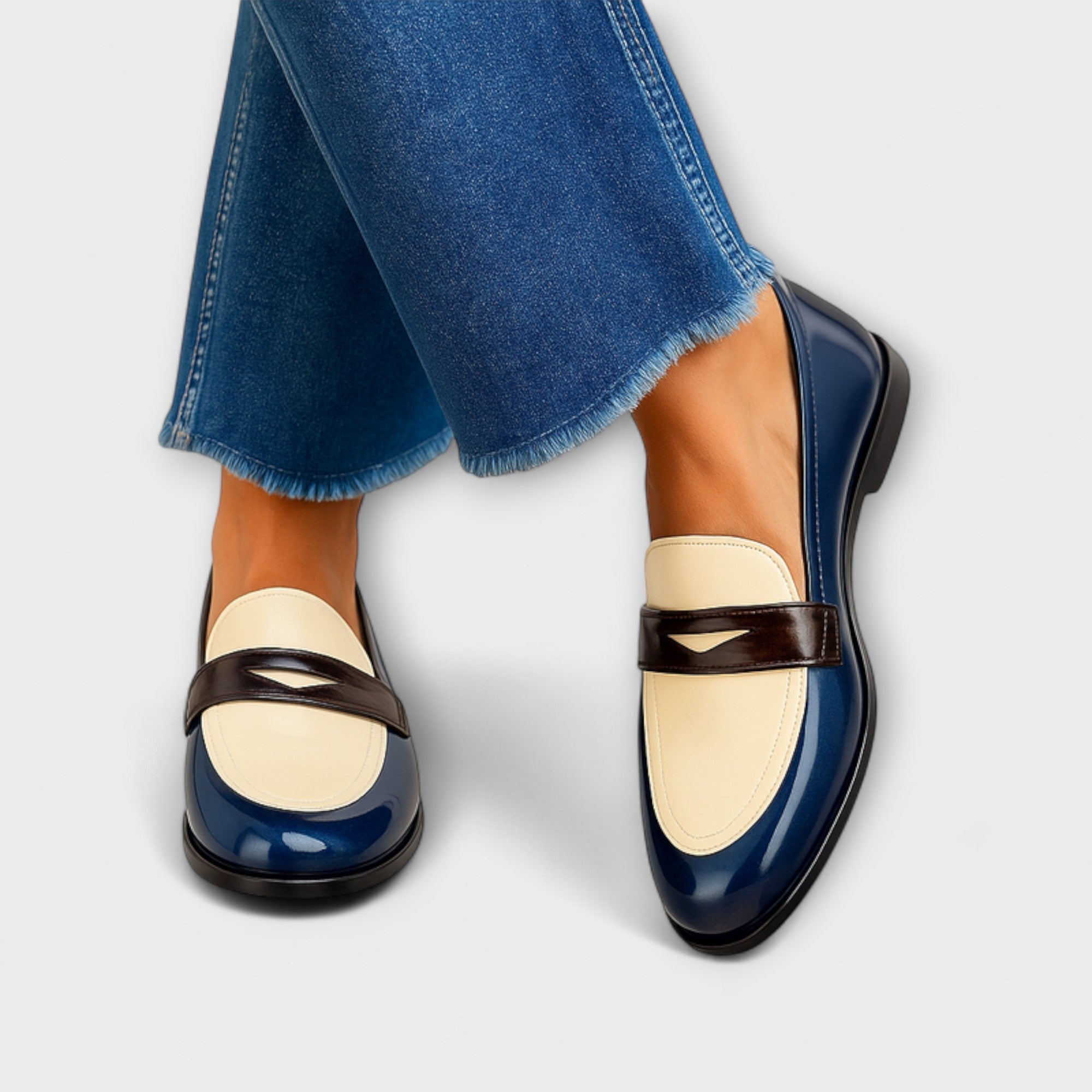 Carla | Mocasines contrastantes
