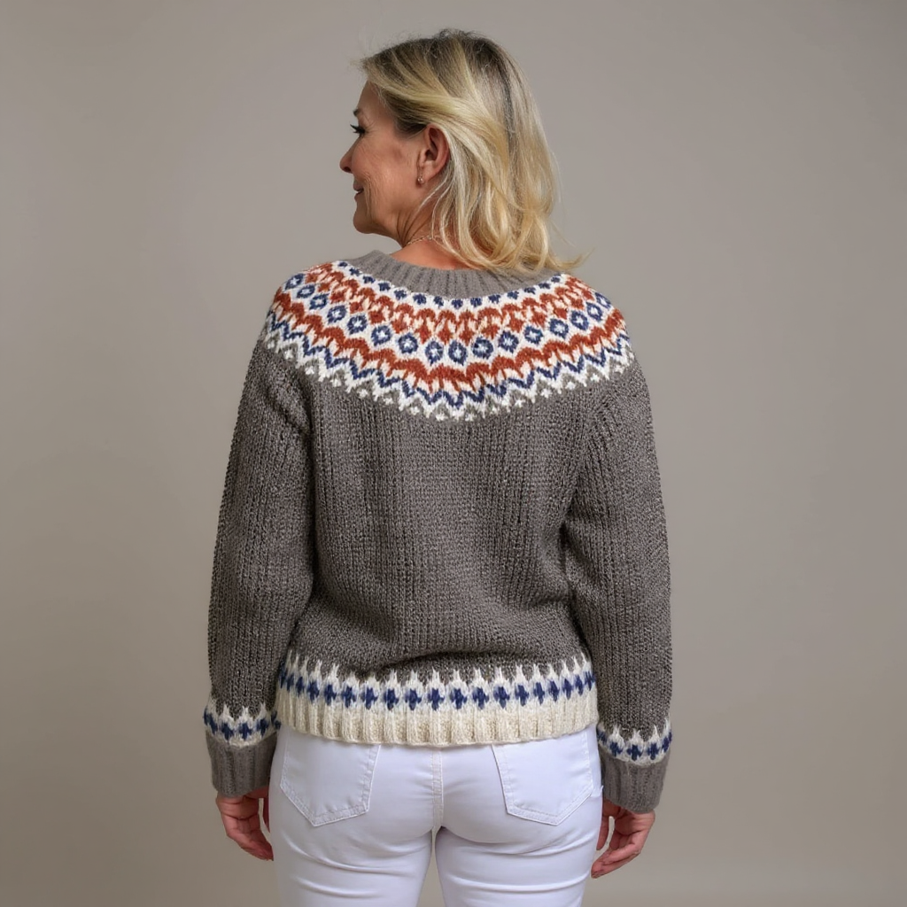 Gabriella | Cárdigan de Punto Vintage Islandés