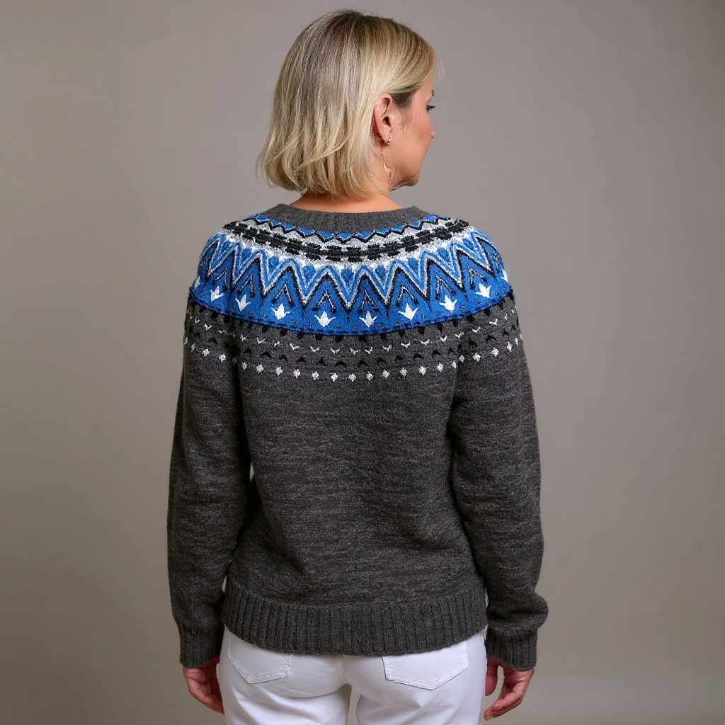 Jade | Cárdigan de punto vintage islandés