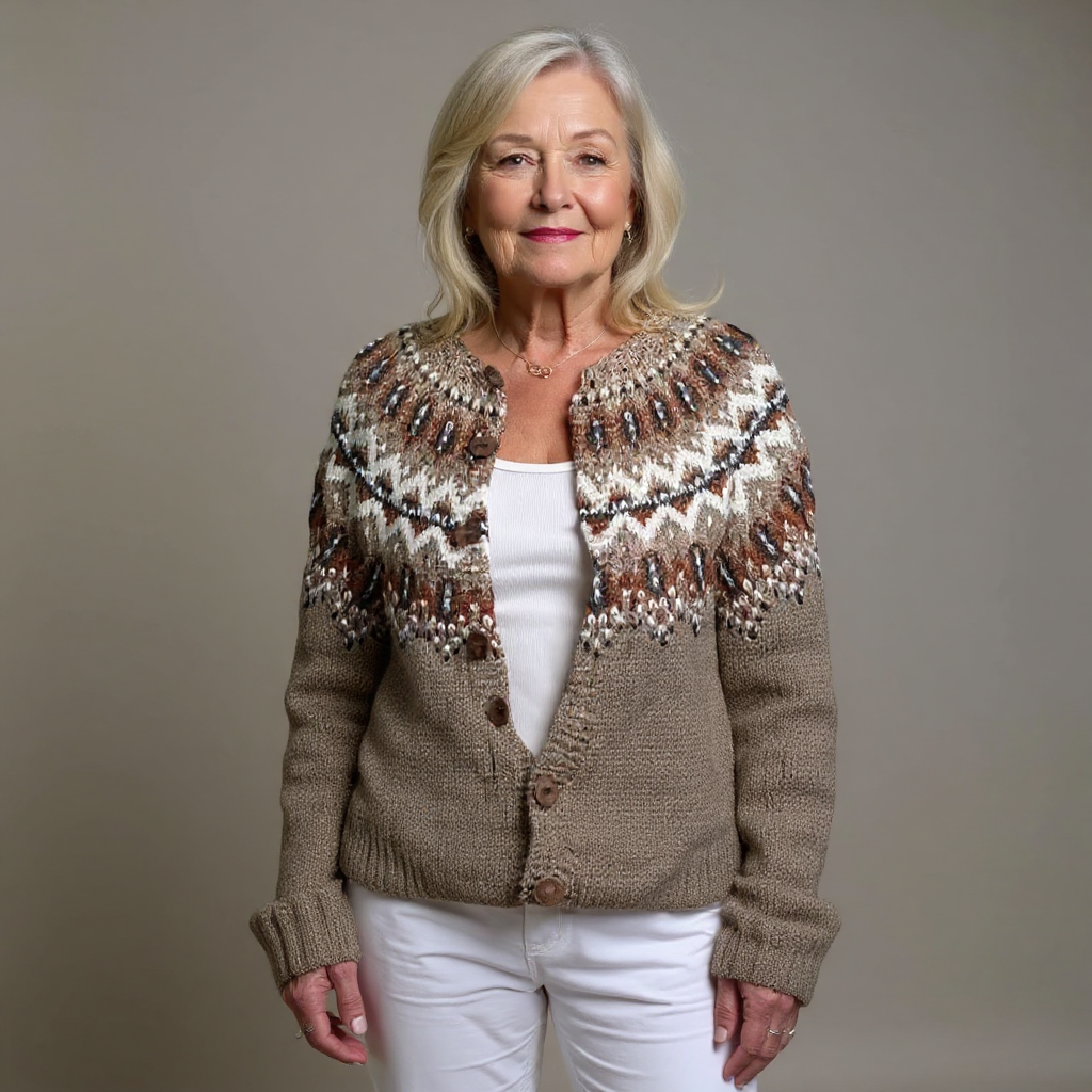 Adeline | Chaqueta de punto vintage islandesa