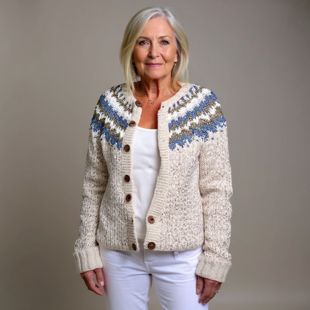 Peyton | Chaqueta de punto vintage islandesa
