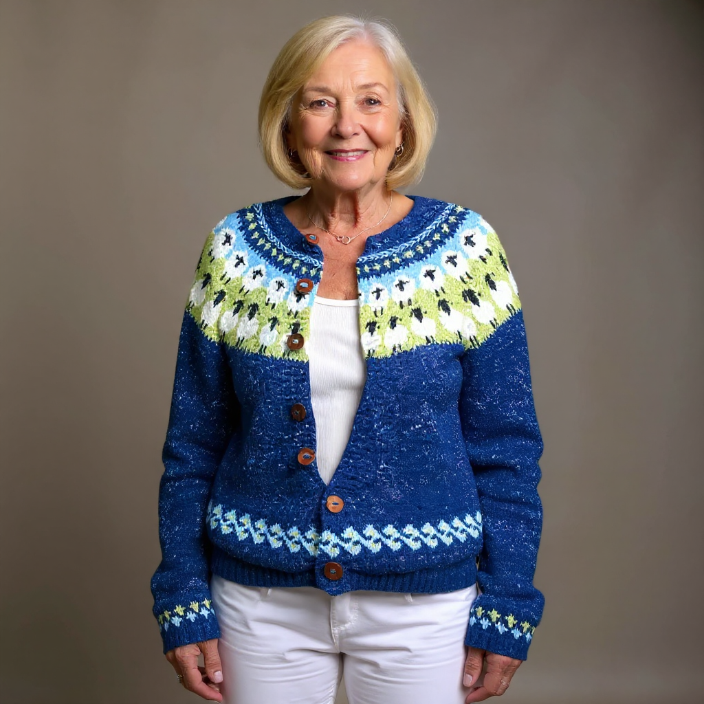Sophie | Chaqueta de punto vintage islandesa