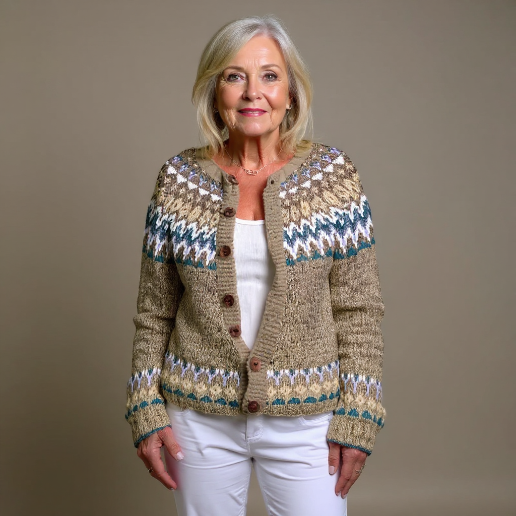 Cora | Chaqueta de punto vintage islandesa