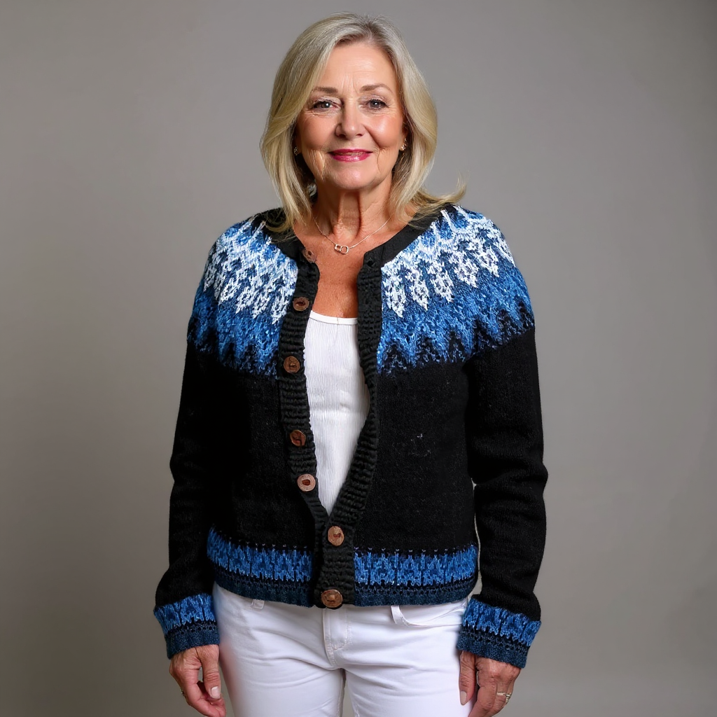 Givanna | Chaqueta de punto vintage islandesa