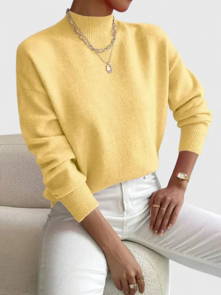 María | Jersey de cuello alto elegante y cálido