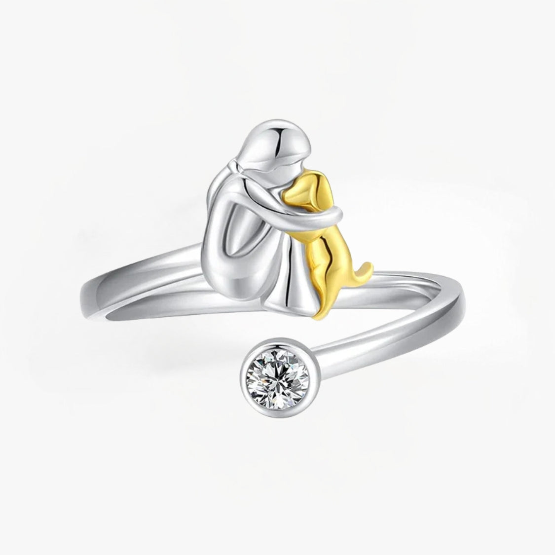 Rose | Anillo con Ícono de Perro